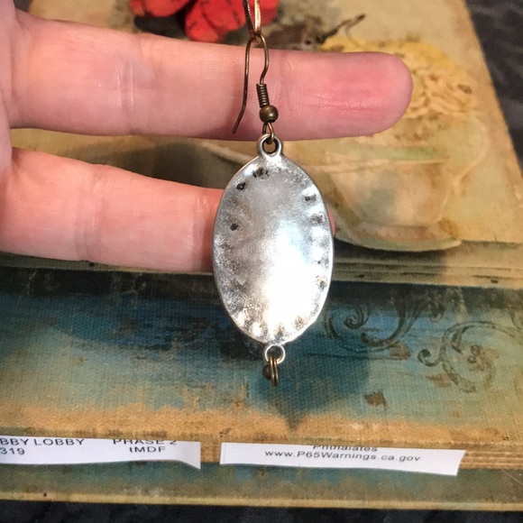 Silver dangle earrings - Picture 2 of 2